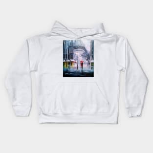 The first snow in Paris Kids Hoodie